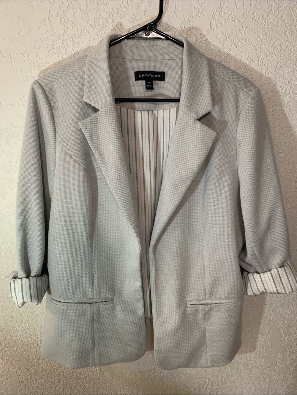 41 Hawthorn Light Gray Women's Relaxed Blazer